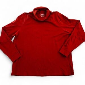 L.L.Bean terracotta long sleeve turtleneck T-shirt shirt